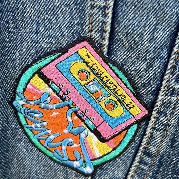 Levi's Corona Capital Music Festival Mexico 2022 Denim Relaxed Trucker Jacket S - Picture 10 of 11